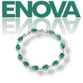 ÉNOVA Classic Drop Bracelet-Emerald Green