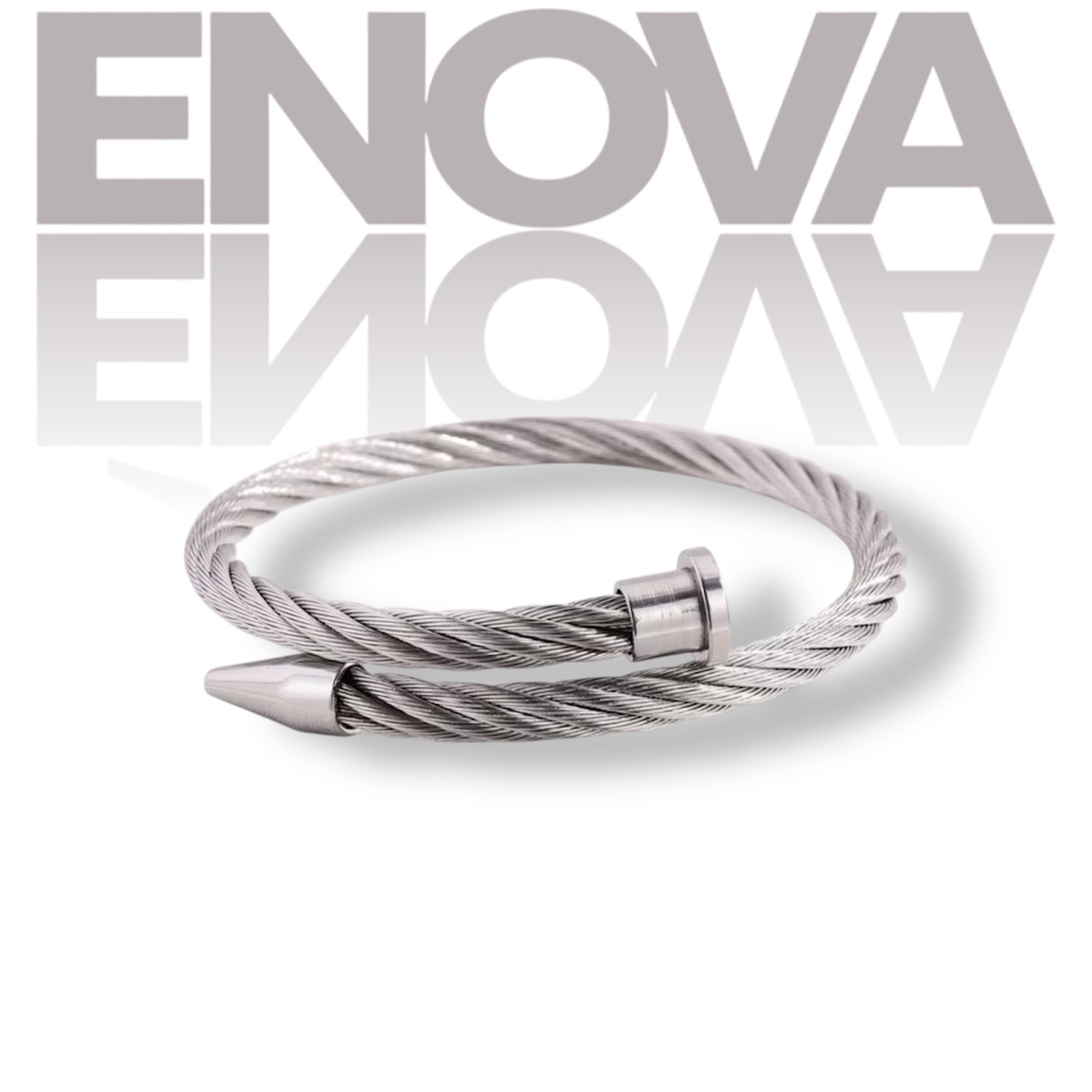 ÉNOVA Rope Bracelet – Silver