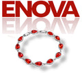 ÉNOVA Classic Drop Bracelet-Wine Red