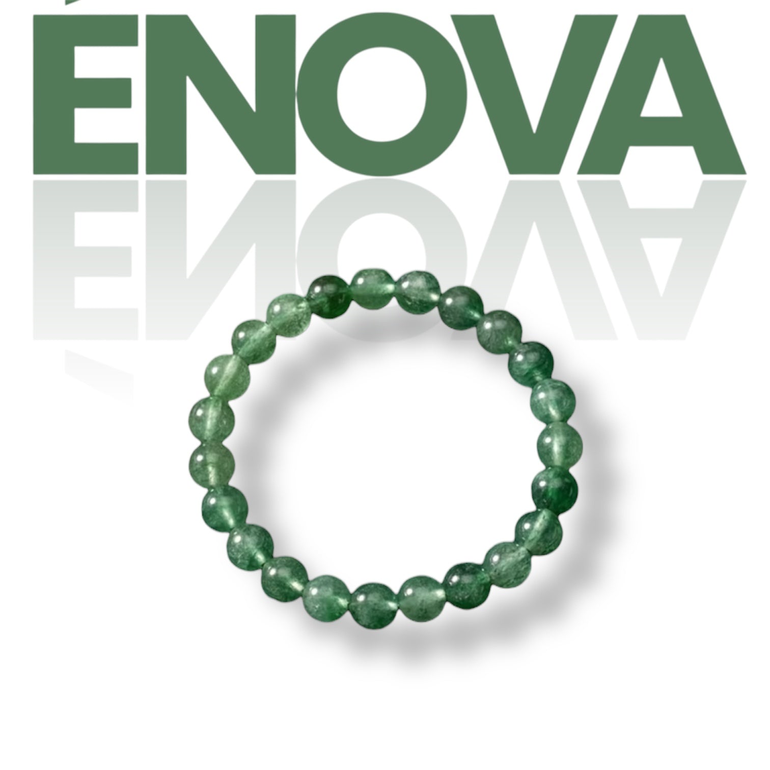 ÉNOVA Bead Bracelet – Green Agate