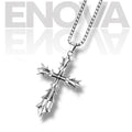 ÉNOVA Cross Necklace- Shadow