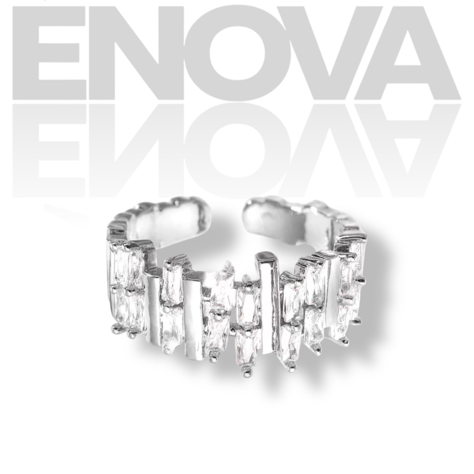 ÉNOVA Crystal Edge Ring