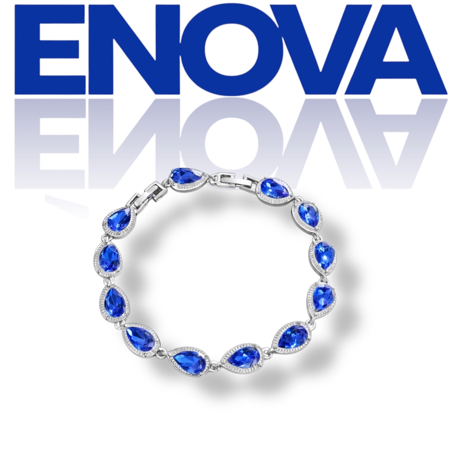 ÉNOVA Classic Drop Bracelet-Royal Blue