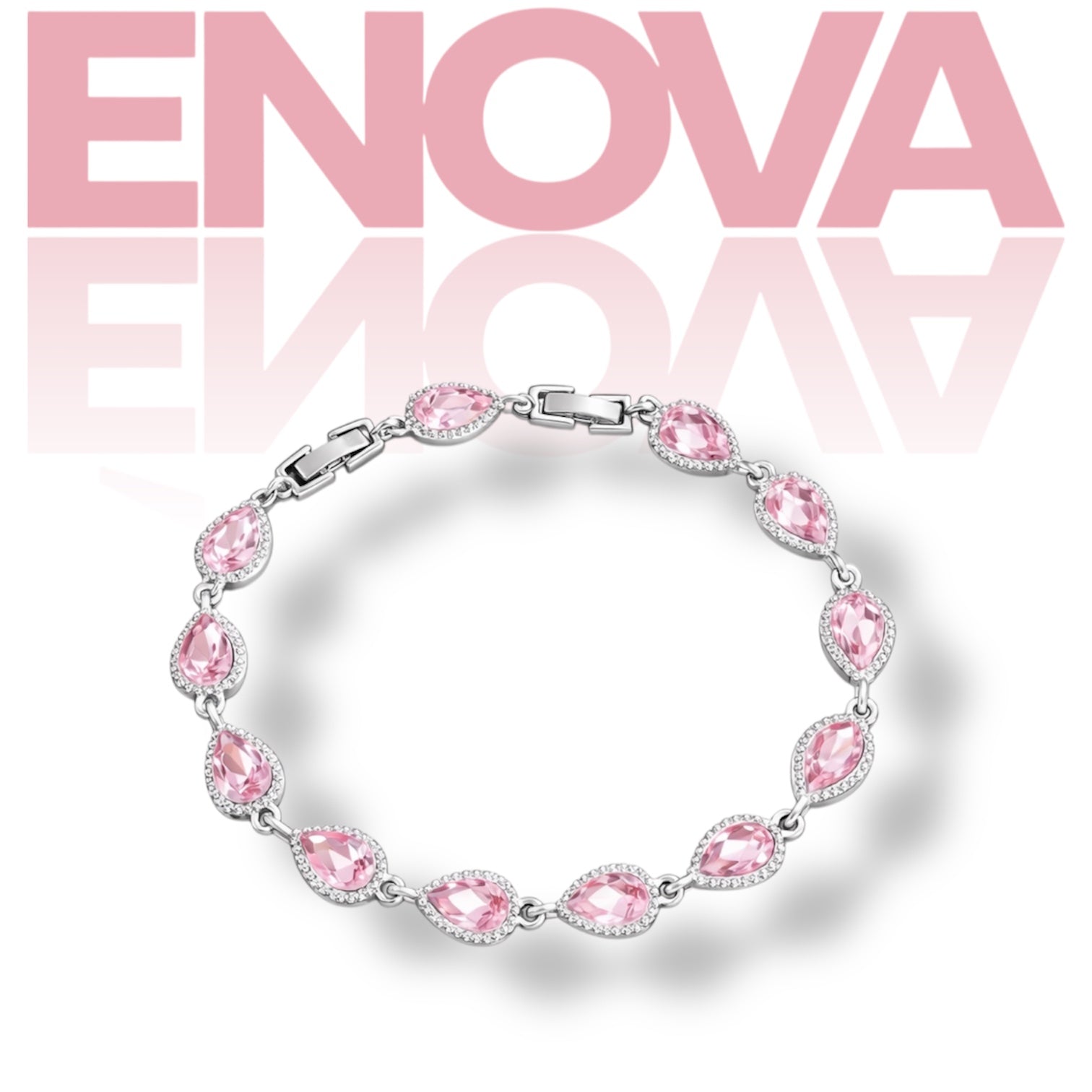 ÉNOVA Classic Drop Bracelet-Soft Rosé