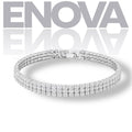 ÉNOVA Classic 3-Row Tennis Bracelet