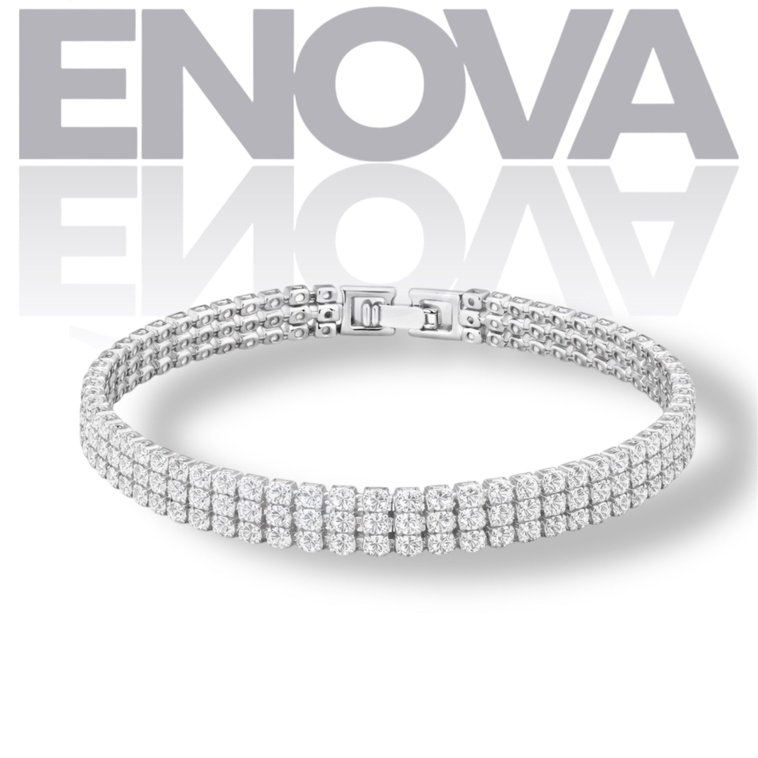 ÉNOVA Classic 3-Row Tennis Bracelet