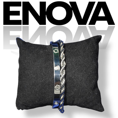 ÉNOVA Aurex Cuff Duo - Silver