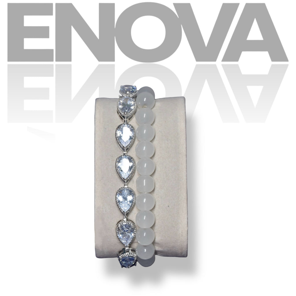 ÉNOVA Pearl Royal Duo - Silver