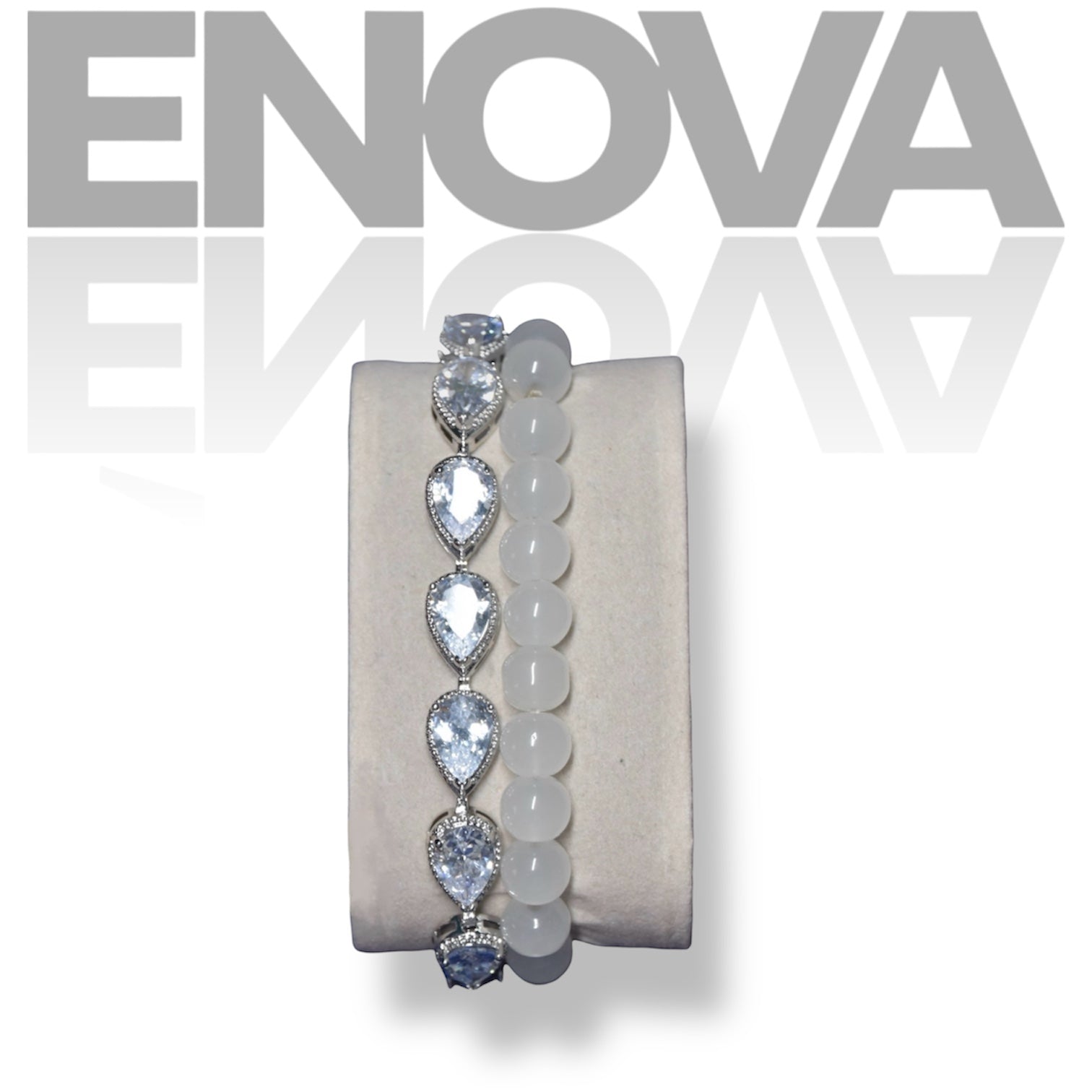 ÉNOVA Pearl Royal Duo - Silver